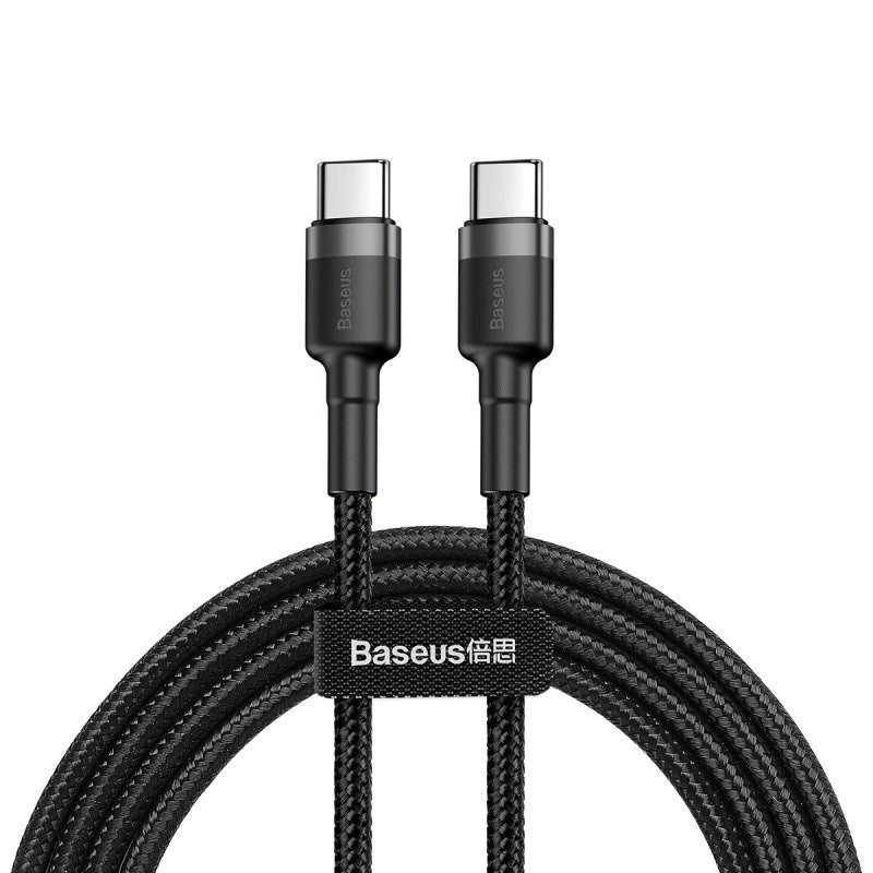 Cafule USB Type C Cable M/M 1m (Black/Grey)
