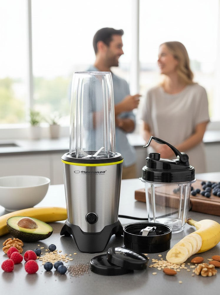 Esperanza EKM028 blender Blender sur socle 1000 W Noir, Acier inoxydable