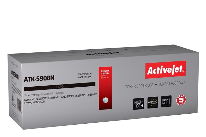 Activejet ATK-590BN Toner (ersetzt Kyocera TK-590BK; Supreme; 7000 Seiten; schwarz)