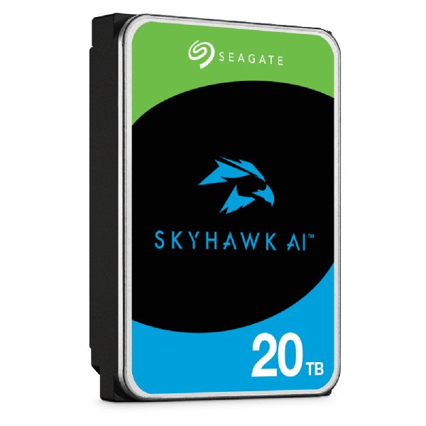 Disque dur interne Seagate SkyHawk AI 20 To 7200 tr/min 512 Mo 3,5" Serial ATA III
