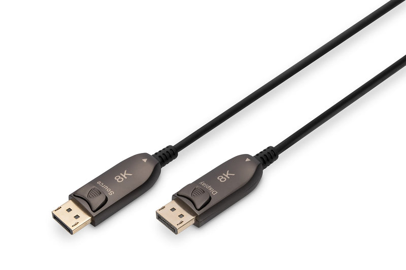 Digitus DisplayPort AOC Hybrid Glasfaserkabel, UHD 8K, 10 m