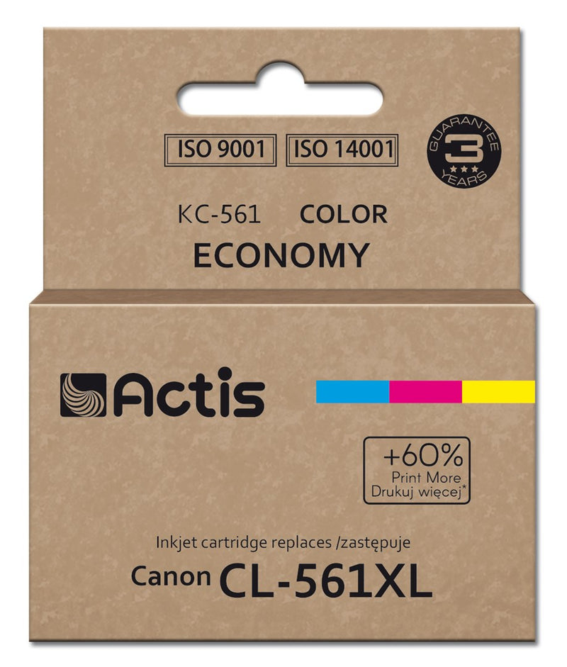 Actis KC-561 Ink (replacement for Canon CL-561XL; Supreme; 18 ml; cyan, magenta, yellow). Prints 60% more than OEM.