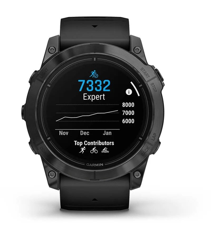Garmin epix Pro (Gen 2) 3.56 cm (1.4") AMOLED 51 mm Digital 454 x 454 pixels Touchscreen Grey Wi-Fi GPS (satellite)