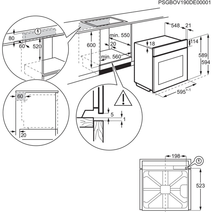 ELECTROLUX LOC9P3XZ oven