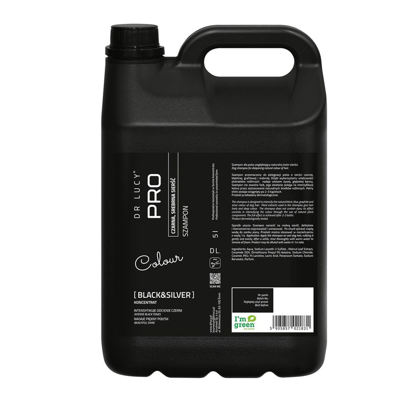 DR LUCY Black & Silver - shampoo for dark coat for dogs - 5 L