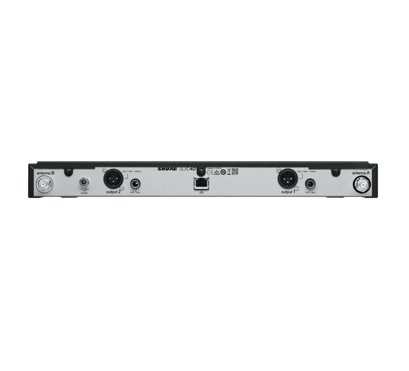 Shure SLXD4DE-G59 - wireless microphone receiver, 470 - 514 MHz