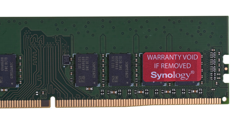 Synology - DDR4 - module - 16 GB - DIMM 288-pin - 2666 MT/s / PC4-21300 - 1.2 V - unbuffered - ECC - for Synology SA3200, RackStation RS1619, RS2418,
