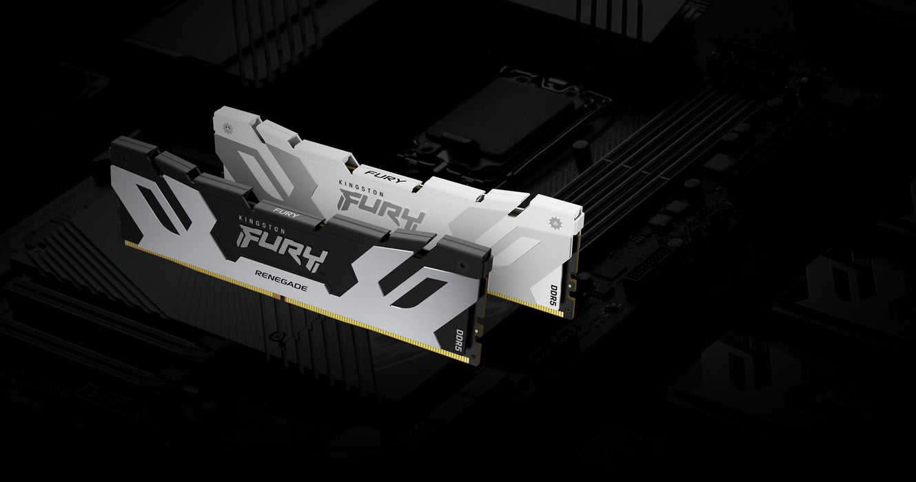 Kingston Technology FURY 32GB 6000MT/s DDR5 CL32 DIMM (Kit of 2) Renegade White XMP