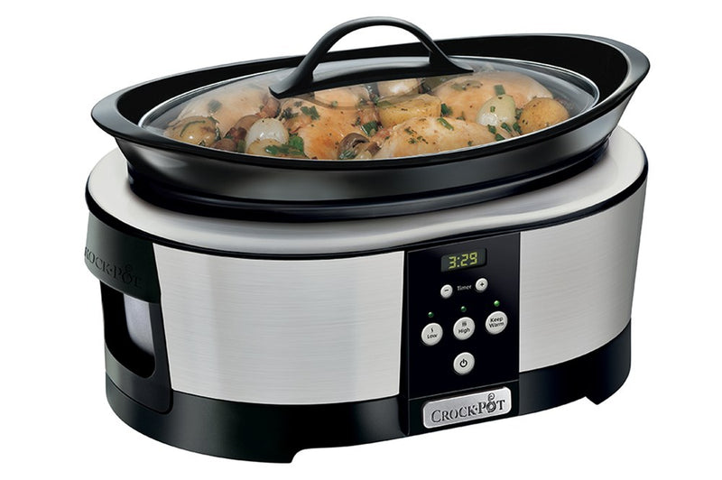 Crock-Pot SCCPBPP605-050 5.7-litre slow cooker (chrome)