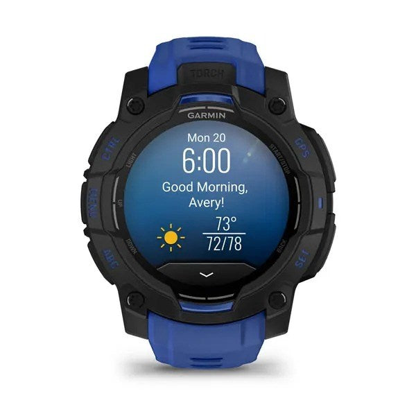 Garmin Instinct 3 3.05 cm (1.2") AMOLED 45 mm Digital 390 x 390 pixels Black GPS (satellite)