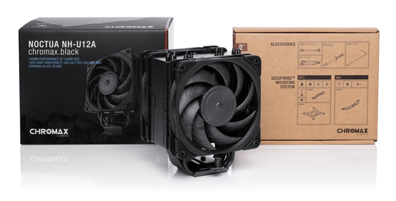 Noctua NH-U12A Processor Air cooler 12 cm Black 1 pc(s)