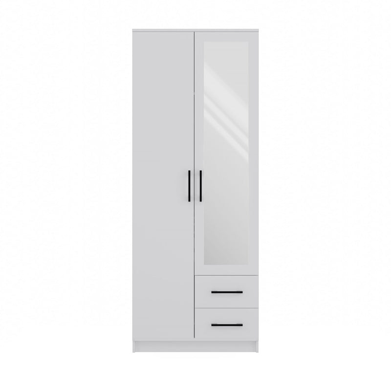 Topeshop ROMANA 80 BIEL L bedroom wardrobe/closet 5 shelves 2 door(s) White