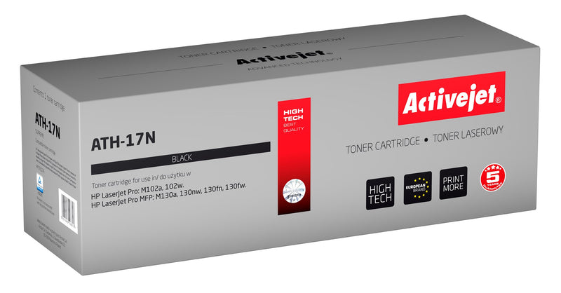 Activejet ATH-17N Toner (ersetzt HP 17A CF217A; Supreme; 1600 Seiten; Schwarz)