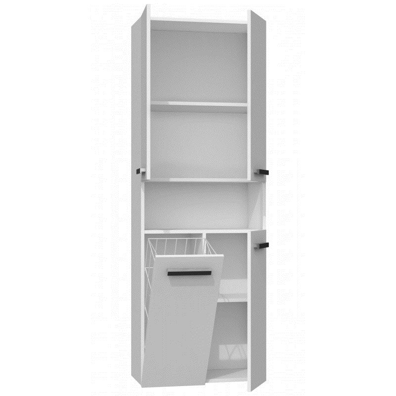 Topeshop NEL 1K DK BIEL Armoire de rangement de salle de bain Blanc