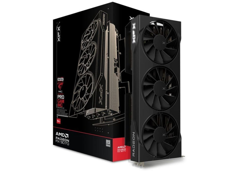 Carte graphique. XFX Swift RX 9070 3-FAN Gaming Ed 16 Go
