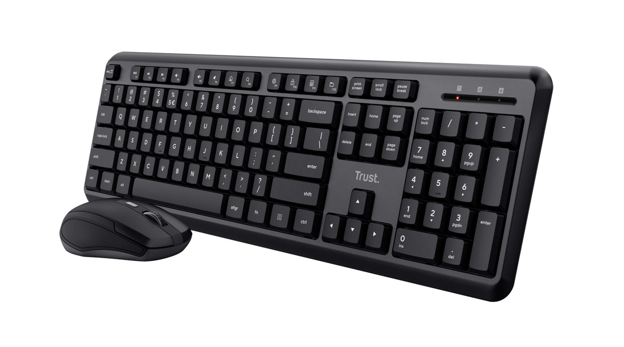 Trust TKM-350 - set (keyboard + mouse), universal RF, black