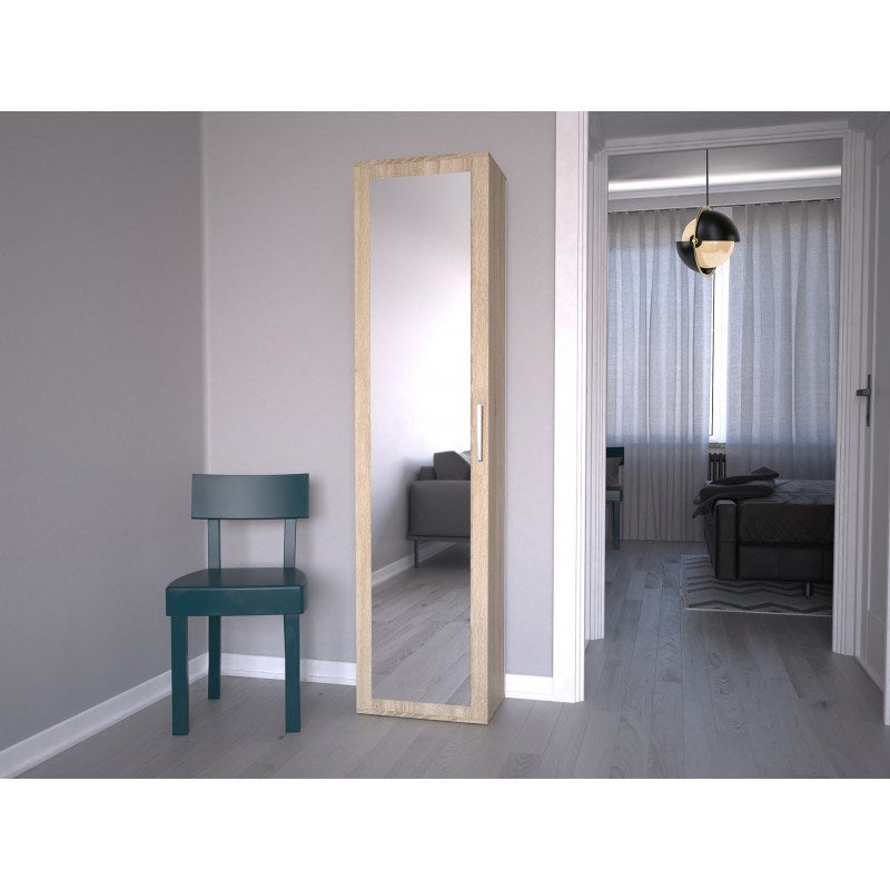 Topeshop DUO SZAFKA SONOMA armoire de chambre/penderie 2 étagères 1 porte Chêne