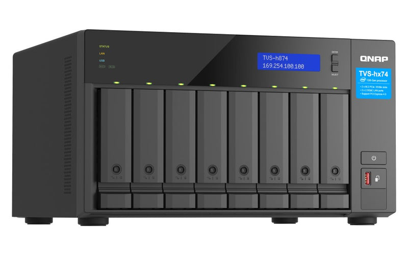 QNAP TVS-H874X-I9-64G 8-bay QuTS hero NAS Intel Core i9-12900 16-core 64GB RAM
