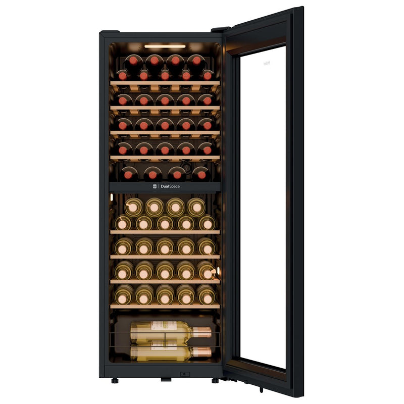Haier Wine Bank 50 Serie 5 HWS56GDG Compressor wine cooler Freestanding Black 31 bottle(s)