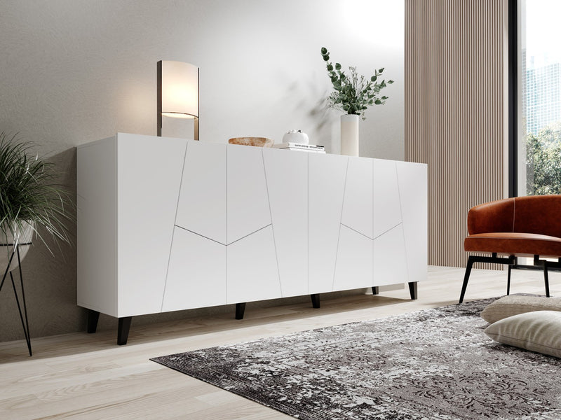 Commode ETNA 200x42x82 blanc mat