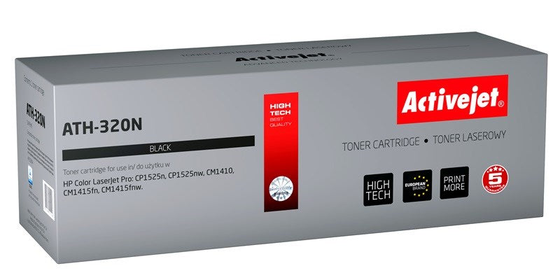 Activejet ATH-320N Toner (ersetzt HP 128A CE320A; Supreme; 2000 Seiten; Schwarz)