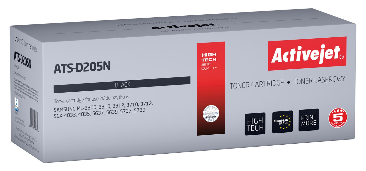 Activejet ATS-D205N Toner (Replacement for Samsung MLT-D205S; Supreme; 2000 pages; black)