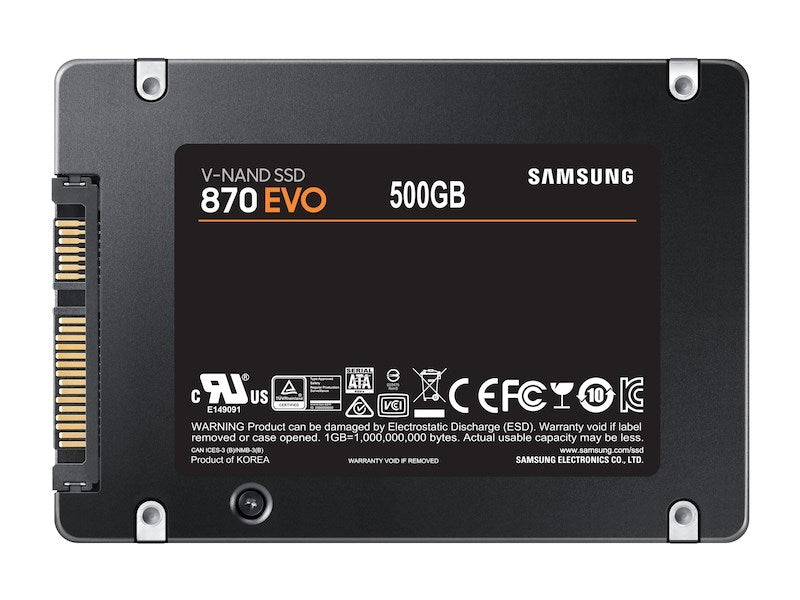 Samsung 870 EVO 2,5 Zoll 500 GB Serial ATA III V-NAND