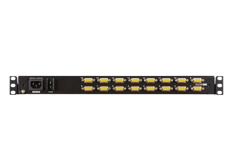 ATEN 16P Short Depth Single Rail LCD KVM SW