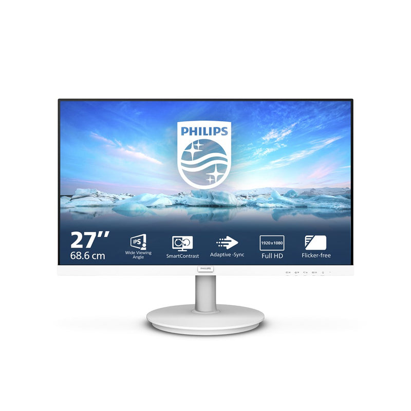 Philips V Line 271V8AW/00 Computermonitor 68,6 cm (27") 1920 x 1080 Pixel Full HD LCD Weiß