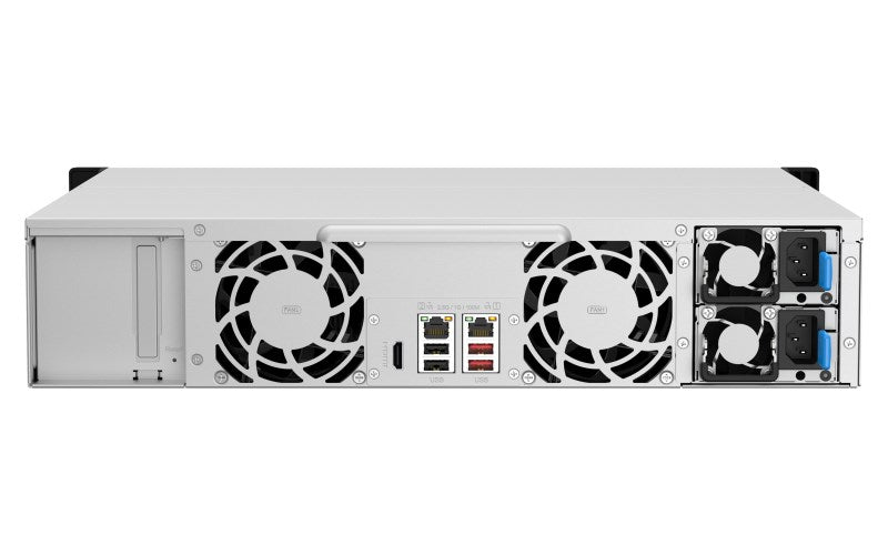 QNAP TS-1264U-RP NAS Rack (2U) Ethernet LAN Aluminium, Black