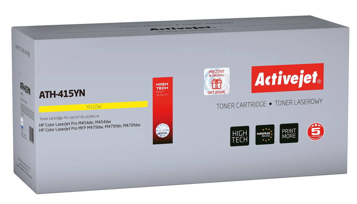 Activejet ATH-415YN Toner (replacement for HP 415A W2032A; Supreme; 2100 pages; yellow) with chip