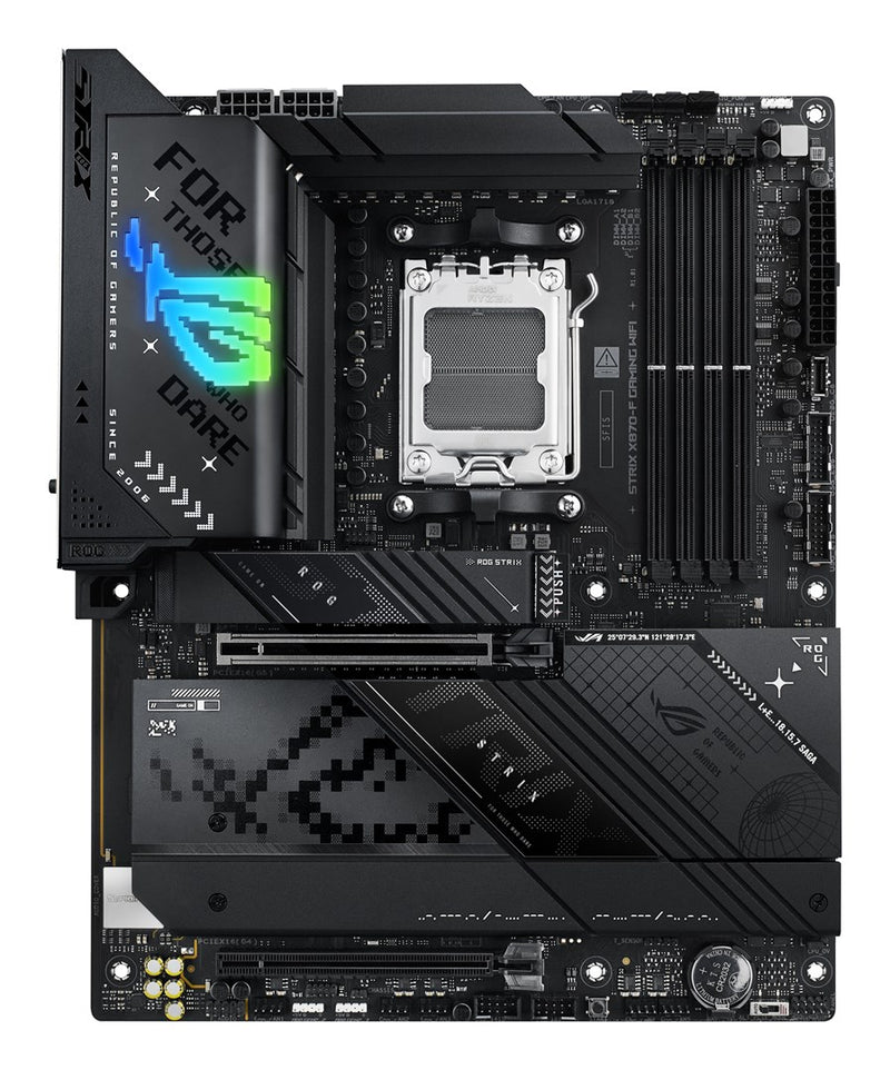 ASUS ROG STRIX X870-F GAMING WIFI - Motherboard - ATX - Socket AM5 - AMD X870 Chipset - USB4, USB 3.2 Gen 2, USB-C 3.2 Gen2, USB 3.2 Gen 1, USB-C 3.2