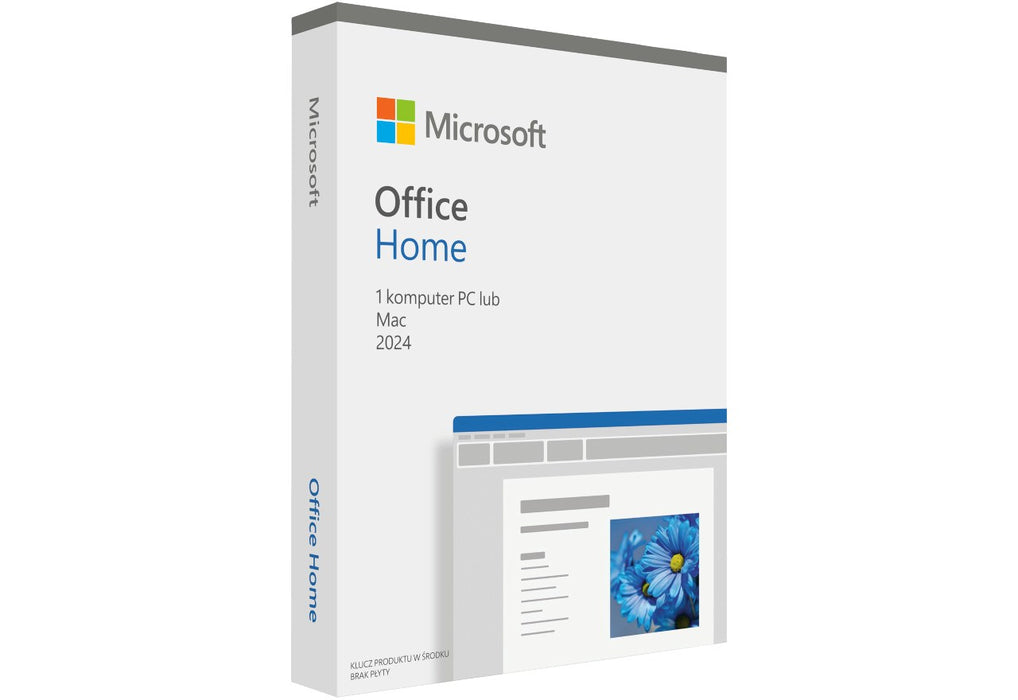 Microsoft  Office Home 2024 Polish EuroZone 1 License Medialess, Polish