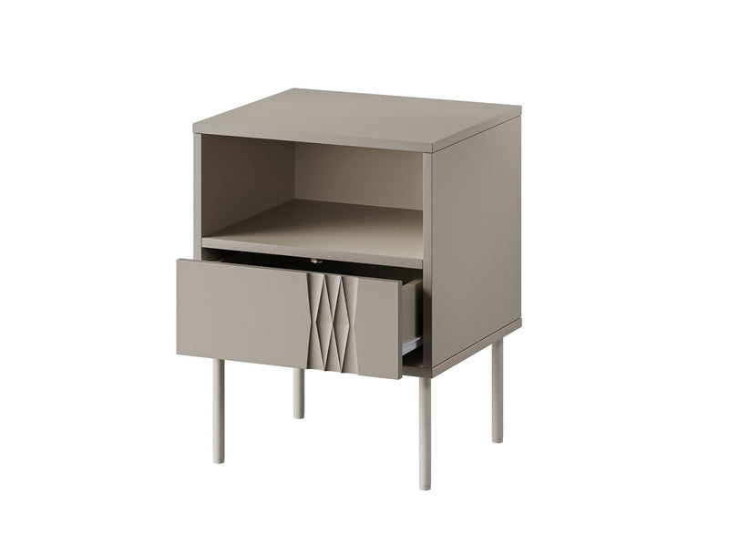 Bedside table 2 pcs. TRESSE 44x40x53 cashmere matt