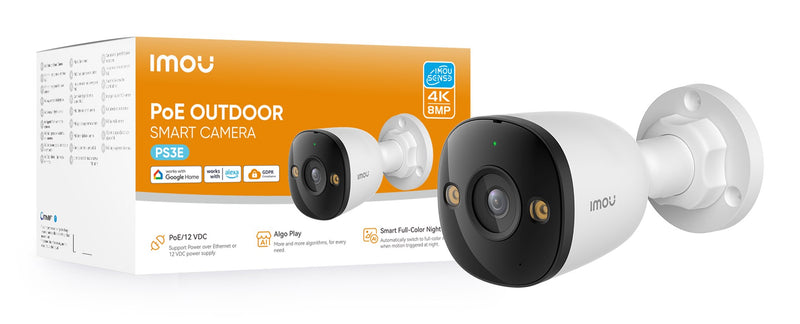 Imou PS3E Bullet IP security camera Indoor & outdoor 3840 x 2160 pixels Ceiling/wall