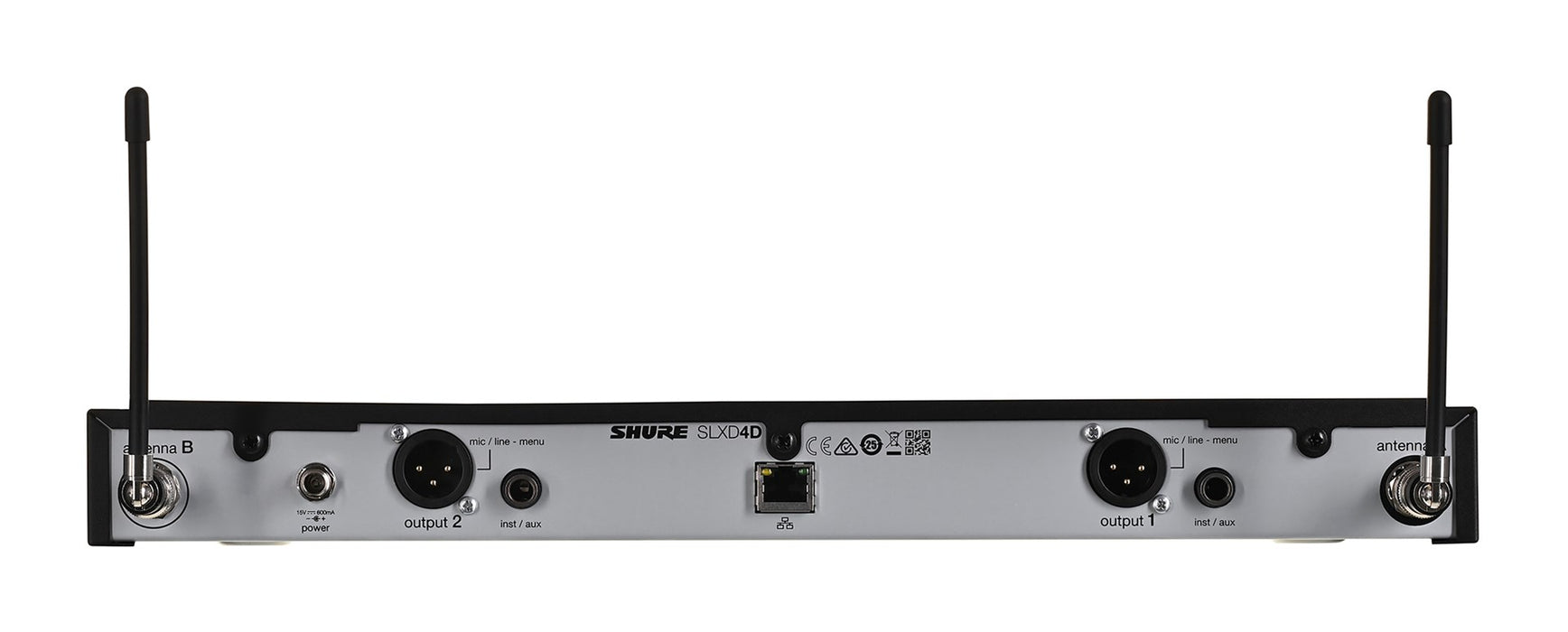 Shure SLXD24DE/B58-G59 - dual digital wireless system with two transmitters/handheld microphones (470 - 514 MHz)