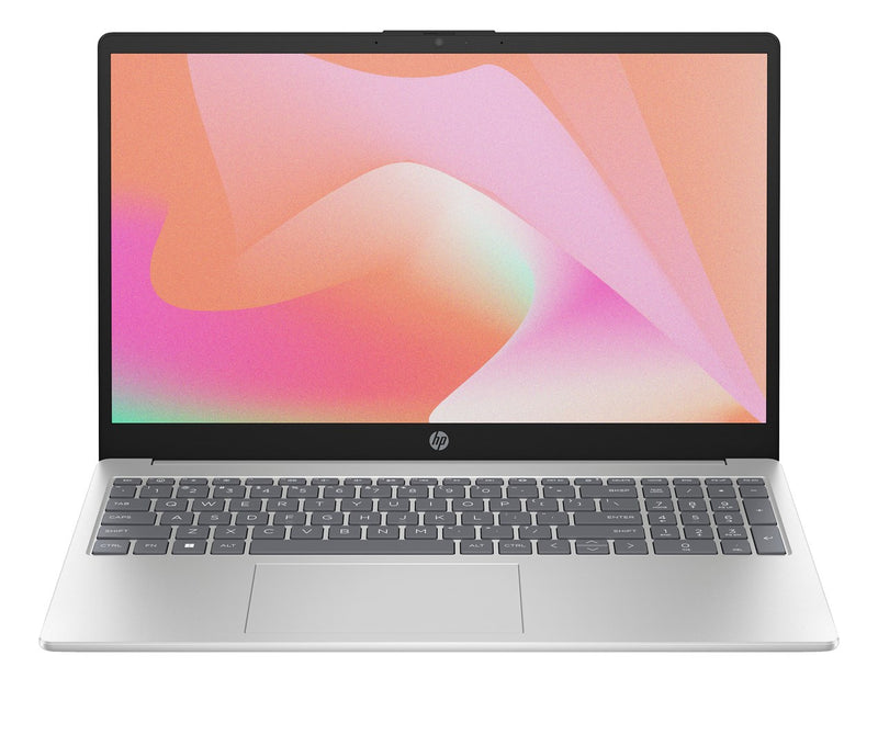 HP 15-fd1067nw Intel Core Ultra 7 155H Laptop 39.6 cm (15.6") Full HD Display 24 GB DDR5 SDRAM 512 GB SSD Wi-Fi 6 (802.11ax) FreeDOS AI PC Silver