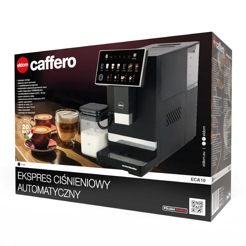 ELDOM ECA10 AUTOMATIC PRESSURE COFFEE MACHINE 7 PROGRAMS