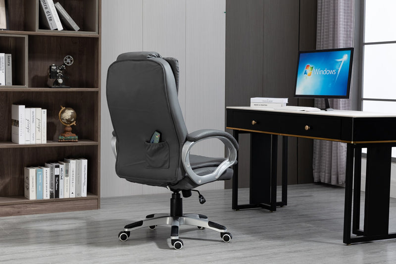 Activejet beheizbarer Bürostuhl mit Massage YK7304 grau