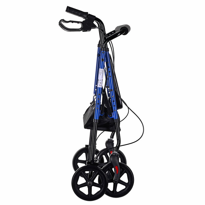 Lightweight aluminium four-wheel rehabilitation walker