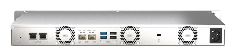 QNAP TS-435XeU - NAS server - 4 bays - rack-mountable - SATA 6Gb/s - RAID 0, 1, 5, 6, 10, JBOD - RAM 4 GB - 2.5 Gigabit Ethernet / 10 Gigabit Ethernet