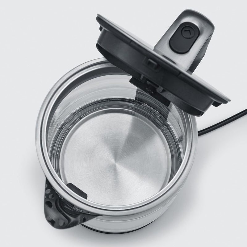Severin WK 3420 electric kettle 1.7 L 2200 W Black, Stainless steel, Transparent
