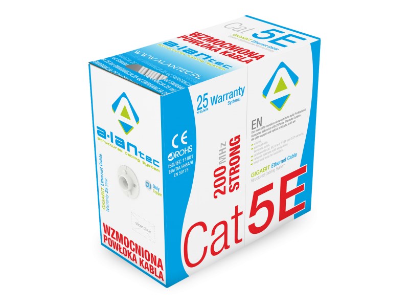 Alantec KIU5STR305 Netzwerkkabel Grau 305 m Cat5e U/UTP (UTP)