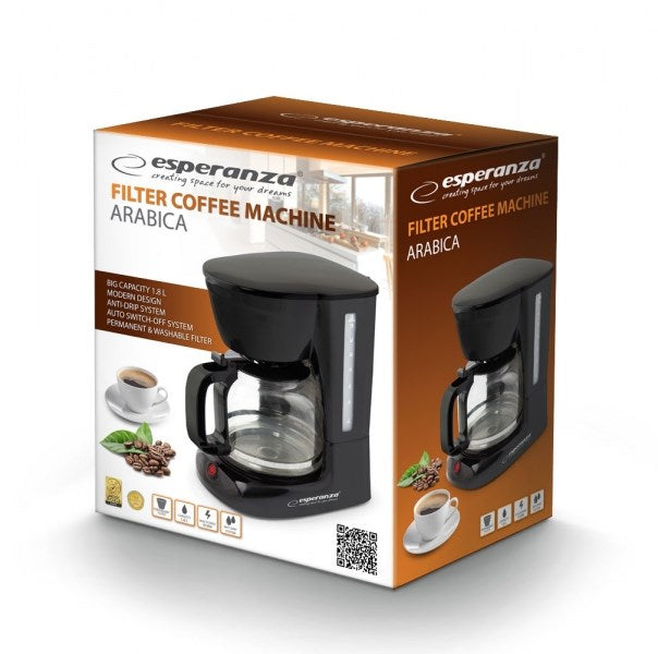 Esperanza EKC005 Kaffeemaschine Filterkaffeemaschine 1,8 L