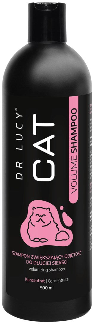 DR LUCY - CAT VOLUME SHAMPOO 500 ML CONCENTRATED, VOLUME-BOOSTING SHAMPOO FOR LONG-HAIRED CATS