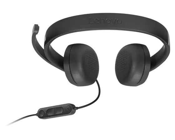 Lenovo Gen 2 - Headset - on-ear - wired - USB-A - black