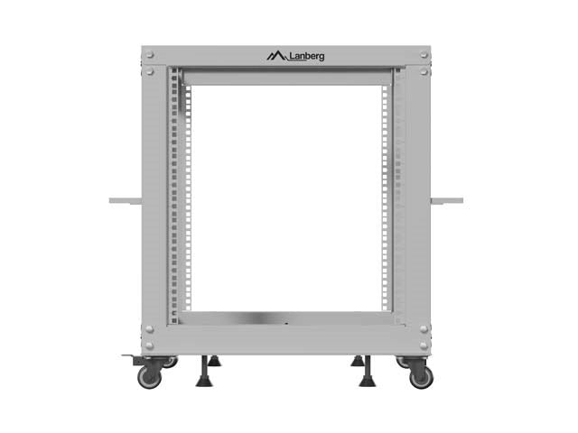 LANBERG OPEN RACK 19" 12U 600X600-1100 ADJUSTABLE GREY