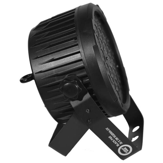Light4Me Black PAR 30x3W RGBA-UV LED - LED-Bühnenstrahler