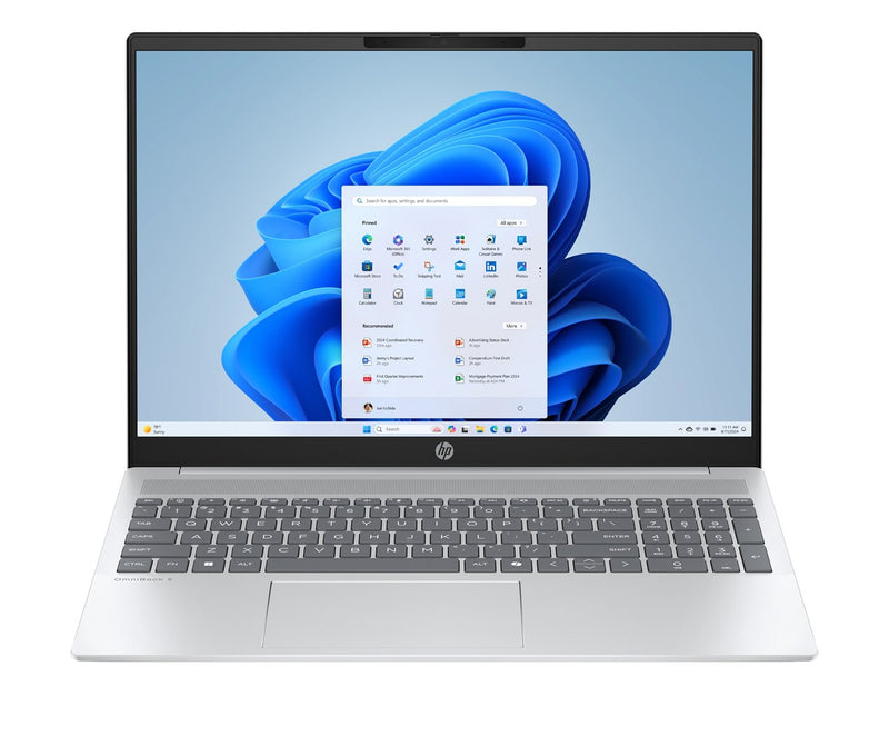 HP OmniBook 5 16-af1060nw Ultra 5 225U 16.0"2K IPS 300nits AG 24GB LPDDR5X SSD512 Arc Cam1080p 59Wh Win11 Glacier Silver 2Y