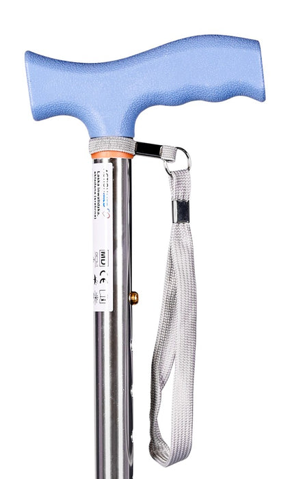 Folding walking stick ACTIONMED silver